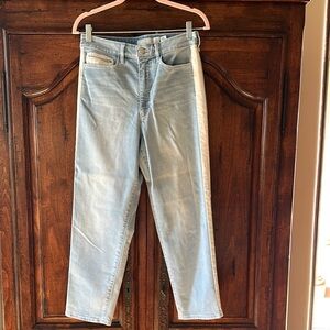 Light Wash Denim Jeans with Side Stripe Athleta